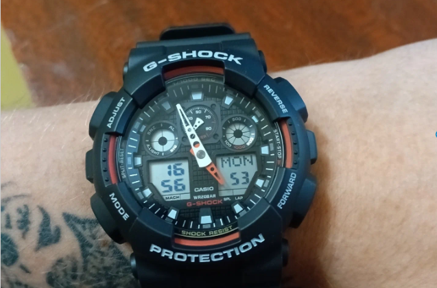 Фото мужских часов Casio G-Shock GA-100-1A4 